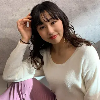 セミロング 今野 美栄のヘアスタイル