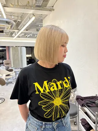 ショート カラー 怪我のため6月末 復帰予定田中瑞希🍃のヘアスタイル