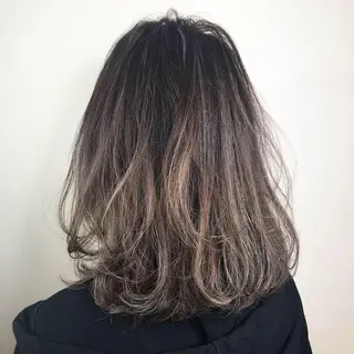 セミロング カラー Lien 深井店のヘアスタイル