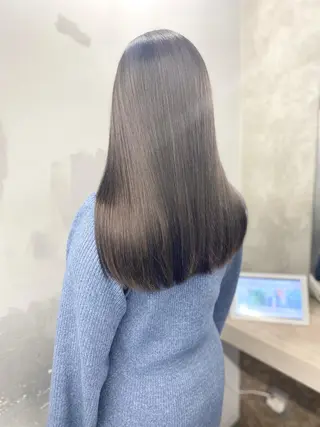 ロング カラー レイヤーカット 赤み消し　店長/大和のヘアスタイル