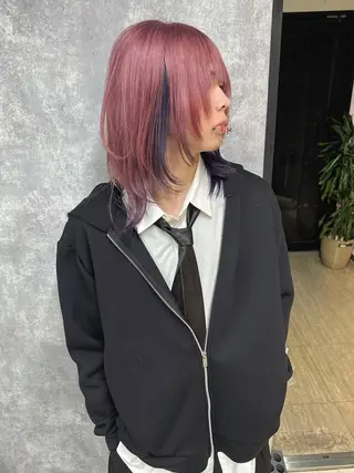 ミディアム カラー ♡ハッシュカット/ レイヤー/yucoのヘアスタイル