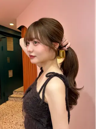 ロング 透明感カラー♡ 原宿美容室￤Rinaのヘアスタイル