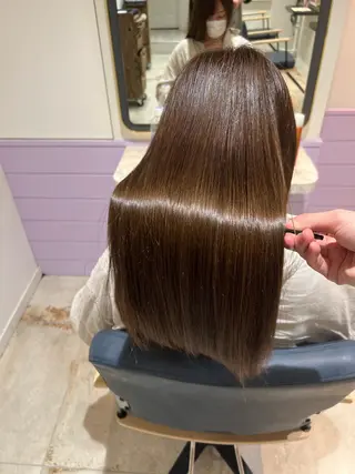 ロング 🍀失敗しない 縮毛矯正熊谷竜馬🍀のヘアスタイル