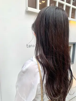 ロング カラー 草野ゆずき⌇縮毛矯正 ⌇Wカラー⌇レイヤーのヘアスタイル