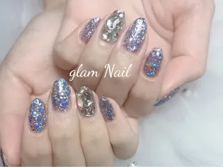 ネイル エツメ💅 長さ出し🎀デザインのネイルデザイン