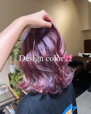 ミディアム カラー ヘアアレンジ RINKA.まつパ/ LED可/マツエクのマツエク・マツパデザイン