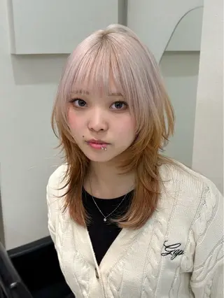 カラー レイヤーカット TENSHOのヘアスタイル