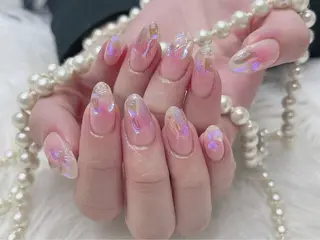ネイル ネイルサロンAiri 長さ出し·シンプルのネイルデザイン