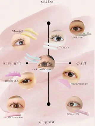 マツエク・マツパ ᴷᴬQᵁ ✮𝙺𝙰𝙽𝙰✮のマツエク・マツパデザイン
