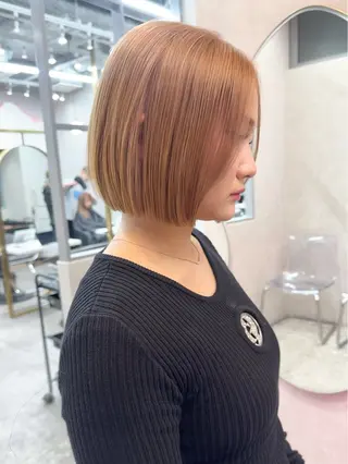 ショート カラー ヘアアレンジ 天神/ブリーチ/ ブリーチなしカラーのヘアスタイル