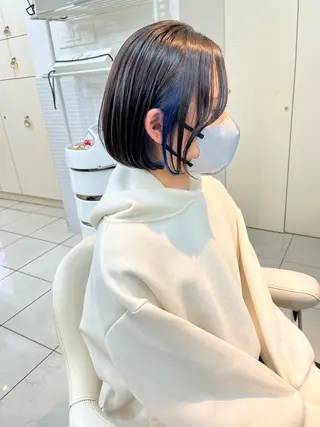 ミディアム カラー アレンジ&ショート 💙YUKINOのヘアスタイル