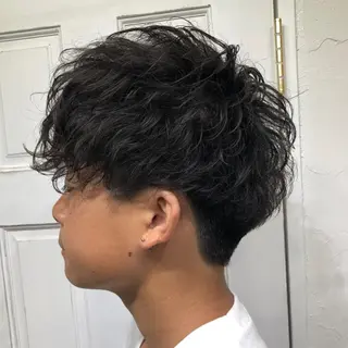 パーマ メンズ Soleria 田中慎一のヘアスタイル
