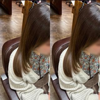 セミロング カラー モデル様募集中🍒 りおのヘアスタイル