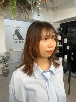 ミディアム 川上拓真 ✂︎学芸大学のヘアスタイル