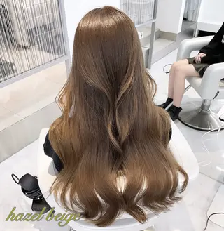 ロング City/louwe 韓国レイヤーカットのヘアスタイル