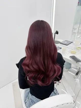 ロング カラー 韓国╱似合わせカラー 🤍𝑌𝑈𝑁𝐴のヘアスタイル