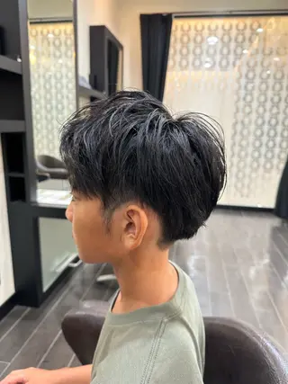 メンズ ナチュラルヘア 神田一瑳のヘアスタイル