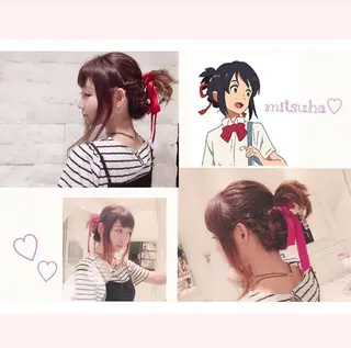 ヘアアレンジ YUI𓍯ｴｸｽﾃ /ﾆｭｱﾝｽｶﾗｰのヘアスタイル