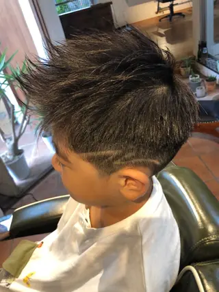 ショート メンズ キッズ 冨士川 英樹のヘアスタイル