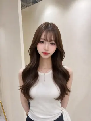 ロング hiyori🎀 トレンドレイヤーのヘアスタイル
