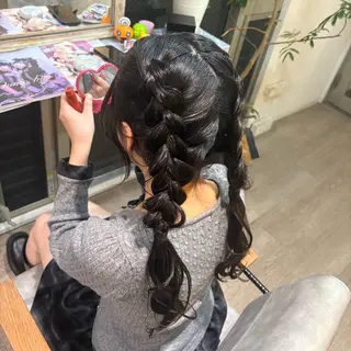 ヘアアレンジ ゆ ののヘアスタイル