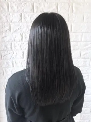 セミロング 縮毛矯正/髪質改善 主税巧一のヘアスタイル