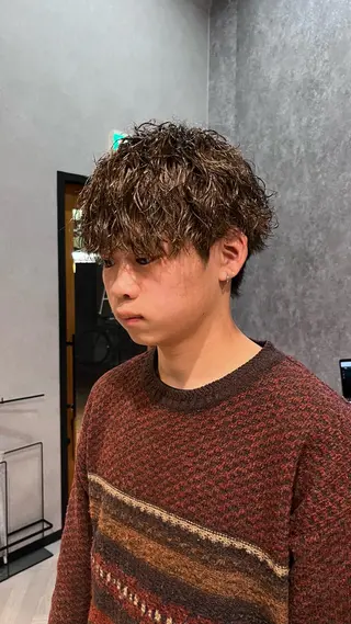 パーマ メンズ パーマスタイル特化◎ 永戸圭汰のヘアスタイル
