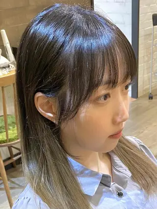 ミディアム カラー 前田 裕介のヘアスタイル