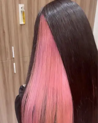 ロング カラー ブリーチ🎨デザイン カラー/れいじ🩶のヘアスタイル