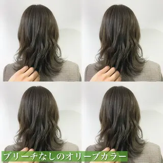 ミディアム カラー navile原宿 yumaのヘアスタイル