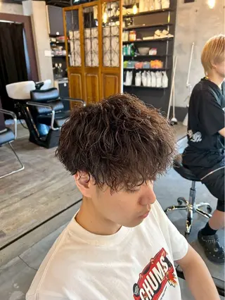 パーマ ツイスパ/シャドウ 新井のヘアスタイル