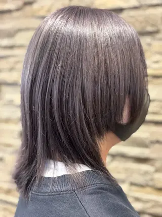ミディアム カラー 作並 美穂のヘアスタイル