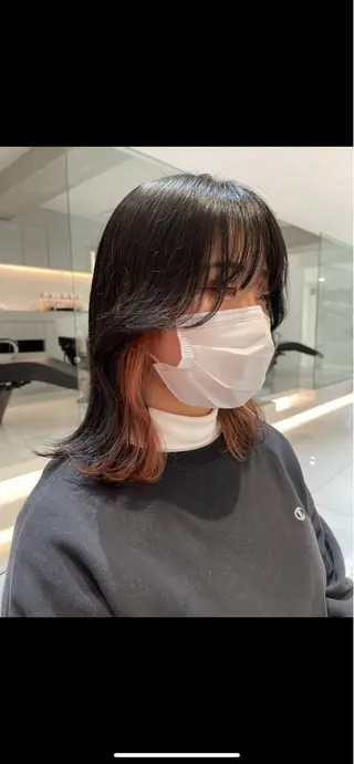 ミディアム カラー 竹尾 優斗のヘアスタイル