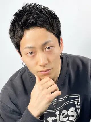 ショート ヘアアレンジ メンズ 櫻井 亮汰のヘアスタイル