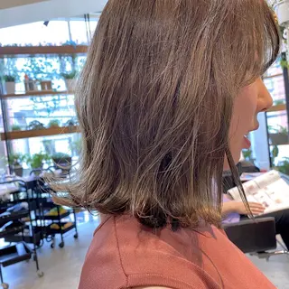 ミディアム カラー ヘアアレンジ 【ダメージレス施術】 【透明感】北村 拓也のヘアスタイル