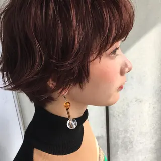 ショート カラー パーマ SUZUKI KEISUKEのヘアスタイル