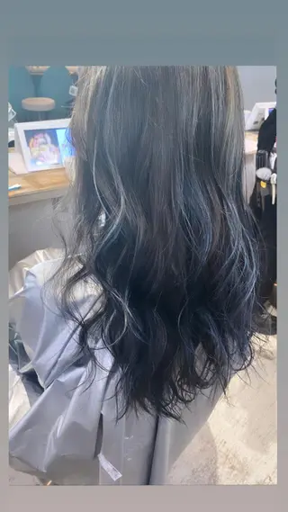 セミロング カラー ハマサキ 【店長】のヘアスタイル