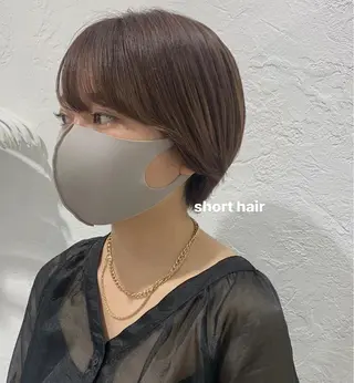 ショート カラー ブリーチなしWカラー ／レイヤー🎀マリノのヘアスタイル