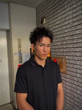 ショート メンズ UMM daichi メンズパーマのヘアスタイル