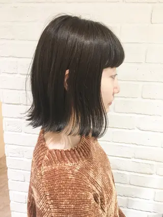 ミディアム カラー シノザキ/薬院/ボブ /メンズパーマのヘアスタイル