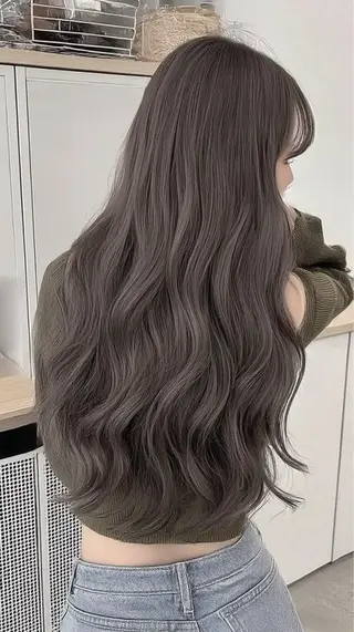 ロング カラー 🍒モテ暖色カラー × うる艶✧ ゆなのヘアスタイル