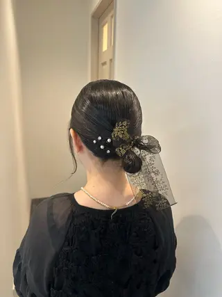 ヘアアレンジ Misato🎀🖤 ブリーチ/パーマのヘアスタイル