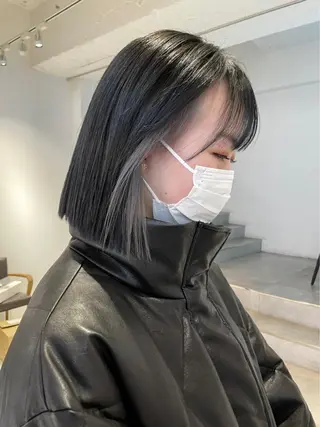 ショート カラー ボブ/レイヤーカット 縮毛矯正/コウキ新宿のヘアスタイル