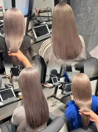 セミロング カラー ai 梅田/暖色カラーのヘアスタイル