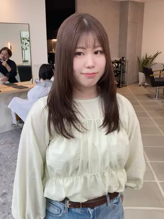 ロング カラー 石川 達也のヘアスタイル
