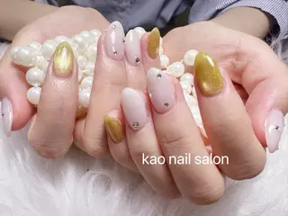 ネイル kao nail マグネット/長さだしのネイルデザイン