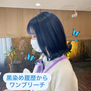 ミディアム カラー 色落ちまで可愛い🧚 心斎橋hikaruのヘアスタイル