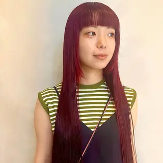 ロング カラー デザインカラー/パー マ🦖外岡咲希🦖のヘアスタイル