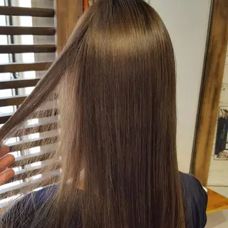 ロング カラー 韓国風レイヤーカット 上手く丁寧早い/マツのヘアスタイル