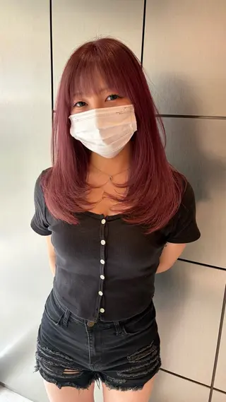 セミロング 都築 颯太のヘアスタイル
